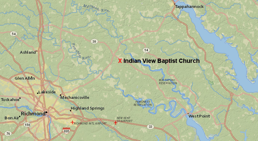 Indian View Baptist Church and adjacent Sharon Indian School are central locations for the Upper Mattaponi today