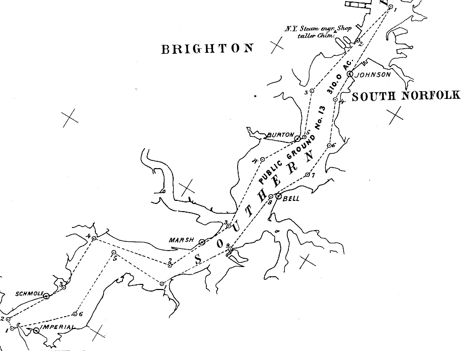 the Baylor Surveys defined the boundaries of public oyster grounds in the Southern Branch of the Elizabeth River