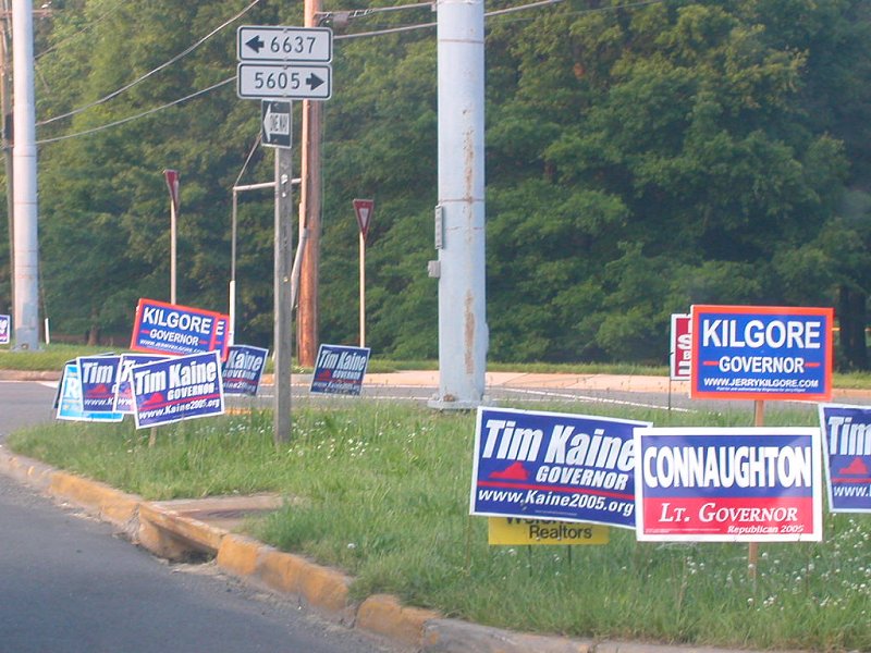 2005 election signs