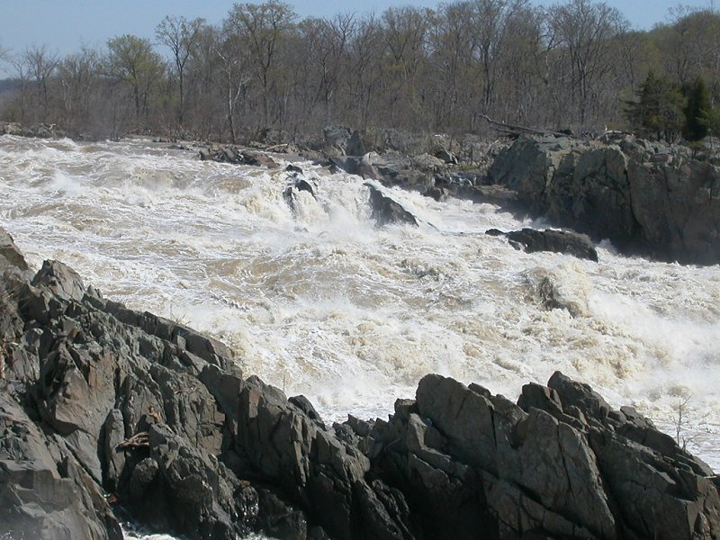 Great Falls, about 200 million years after sediments were baked/scrunched into metamorphic rock