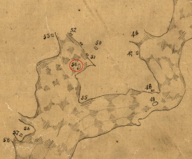 when George Mason IV was born, little of Dogue Island was left according to a map completed in 1737
