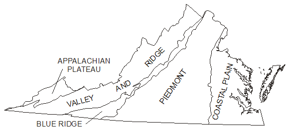 physiographic provinces in Virginia