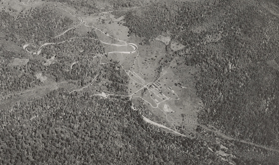 Blue Ridge Parkway under construction (October 10, 1932)