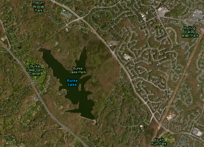 the Fairfax County Park Authority manages parkland around Burke Lake for typical suburban activities - but recreational use of the lake itself is reserved for just anglers