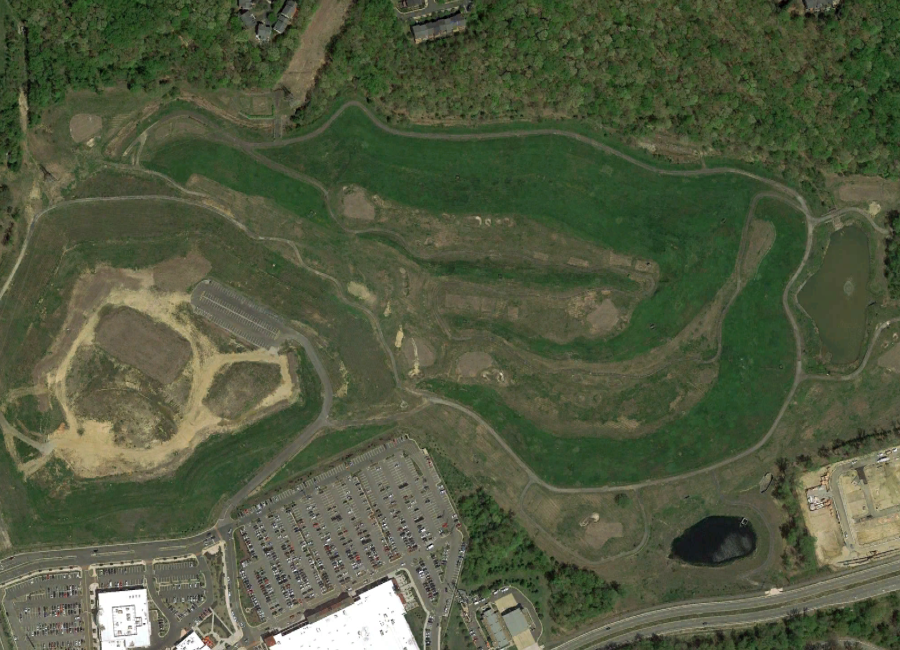 Hilltop Golf Course was located on the site of a construction and demolition debris landfill