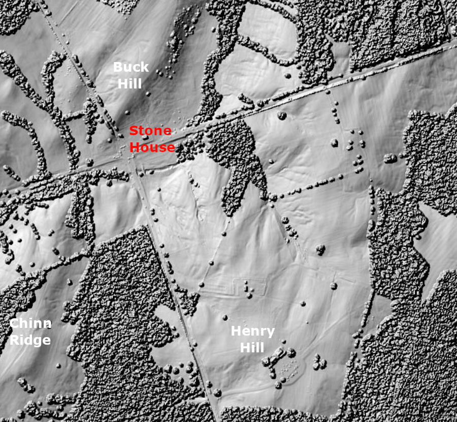 LIDAR reveals the topography of the First Manassas battlefield