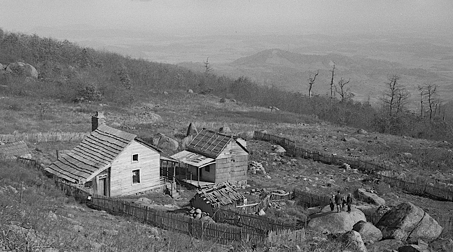 farming the thin soil in Corbin Hollow, 1935