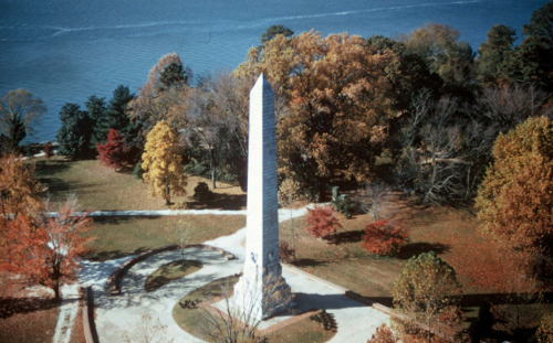 the Jamestown Tercentenary Monument was built by the Federal government for Jamestown's 300th anniversary in 1907