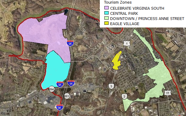 Fredericksburg has designated Tourism Development Zones to qualify for state tax incentives and attract more investment