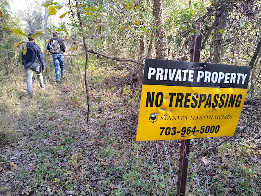 expanding trail networks requires obtaining rights-of-way across private property