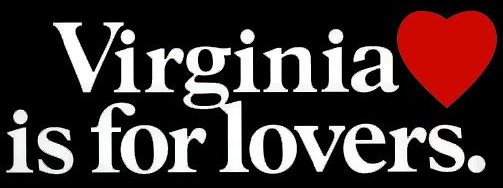 Virginia Is for Lovers logo, for tourism campaign launched in 1969