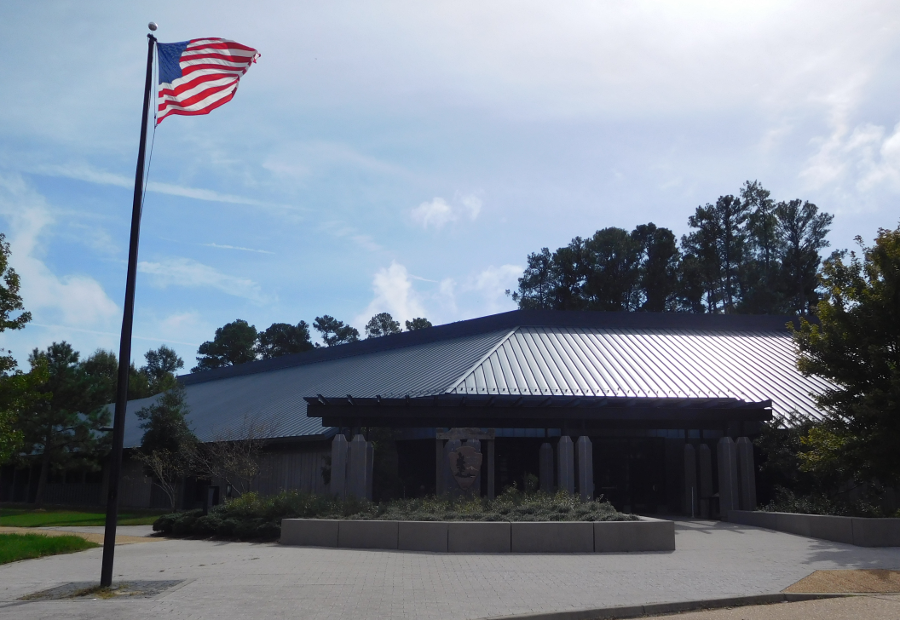 the Historic Jamestowne visitor center (not Jamestown Settlement) collects two admission fees - one each for the National Park Service and Preservation Virginia