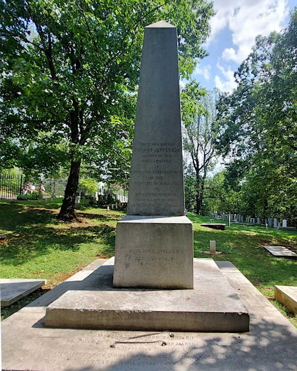 the current gravestone at Monticello identifies Jefferson's birthdate as April 2, 1743