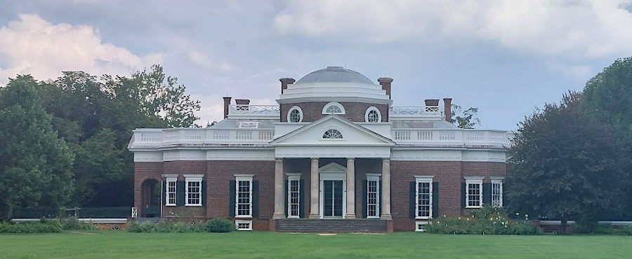 modern Monticello, much as it appeared when Thomas Jefferson finished altering it