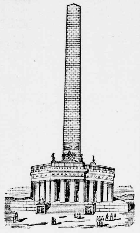 the original design for the Washington Monument included more ornamentation beyond just the marble shaft