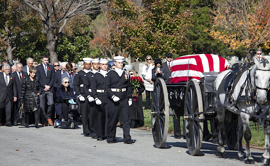 Alan Bean, fourth astronaut to walk on the moon, is one of many famous Americans buried at Arlington