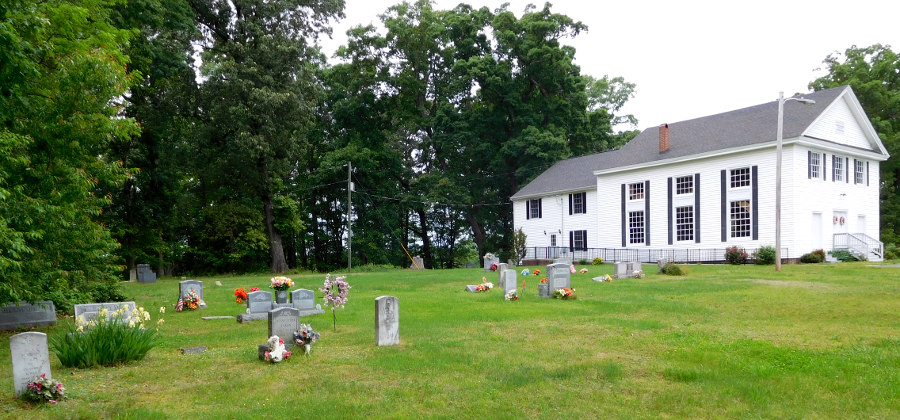 graveyard at Forks of Willis Church (Cumberland County)