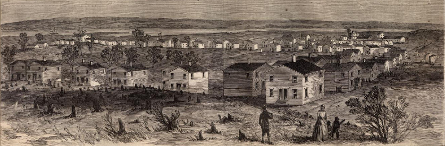 Freedman's Village developed on the grounds of Arlington Plantation in the 1860's