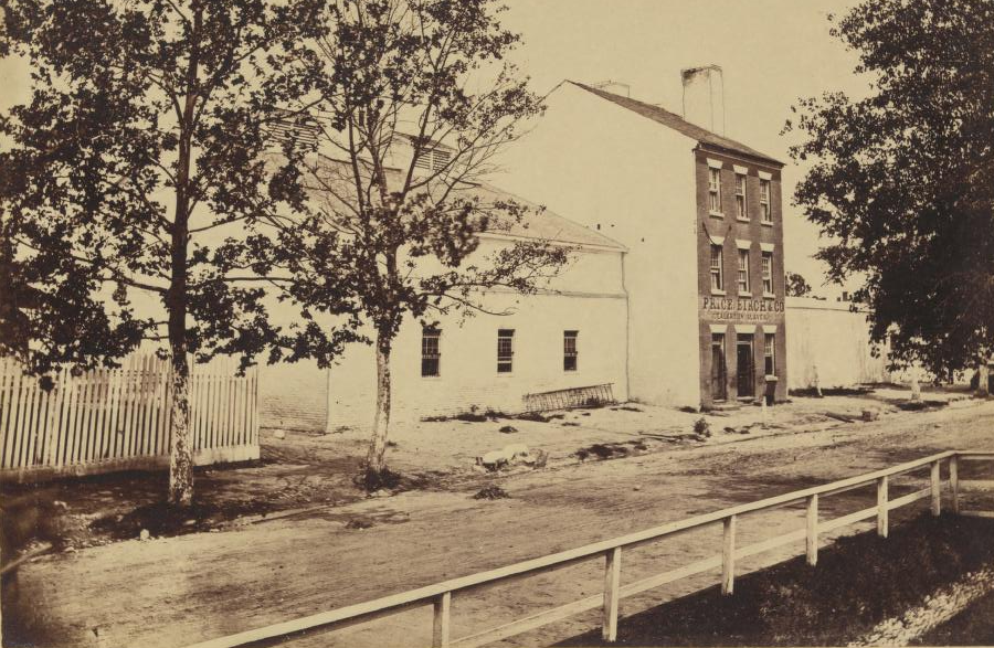 site of Alexandria slave pen in August, 1862