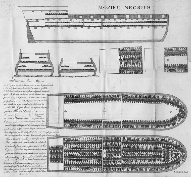 slave ships were designed to maximize the number of people who could be loaded, but not to maximize survival during the trip