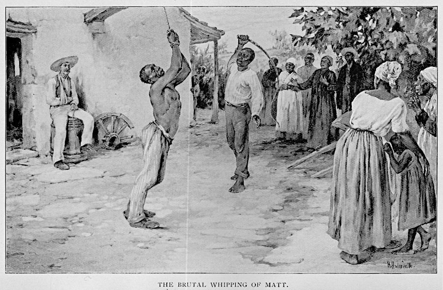 overseers were both black and white, and had the power to whip enslaved people brutally