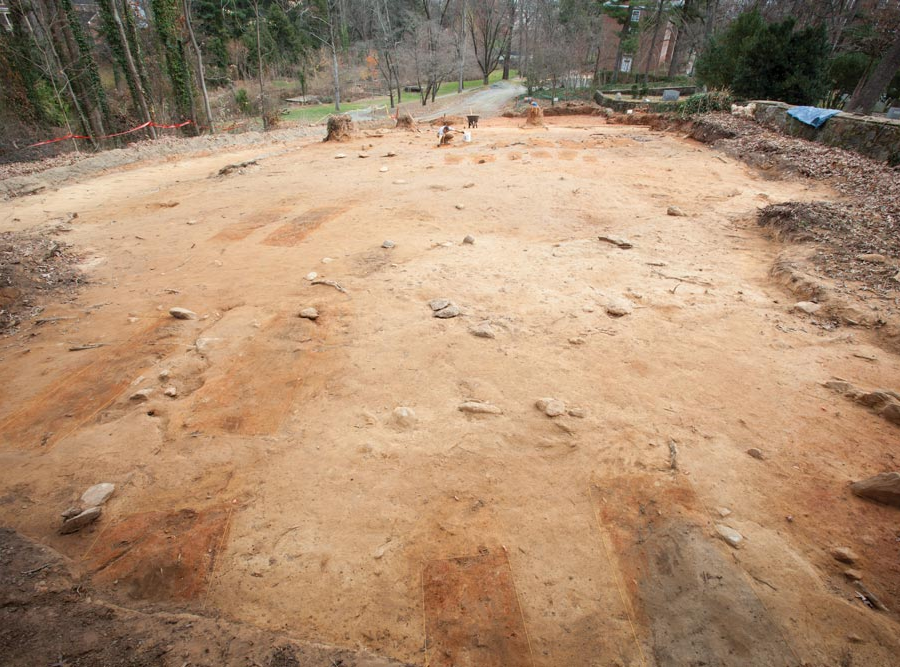 67 graveshafts of enslaved African Americans were discovered in 2012 during expansion of the graveyard at the University of Virginia