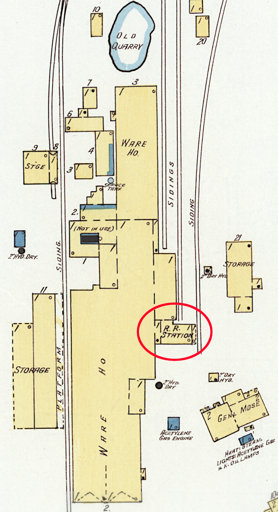 the Nelson & Albemarle Railway station was located at the mill in Alberene, which in 1920 was just a warehouse