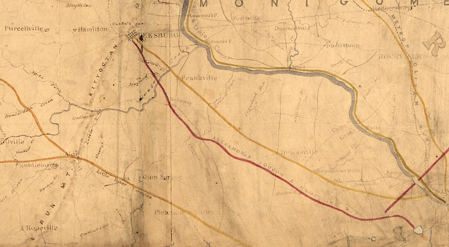 the Alexandria, Loudoun and Hampshire Railroad reached Leesburg before the start of the Civil War