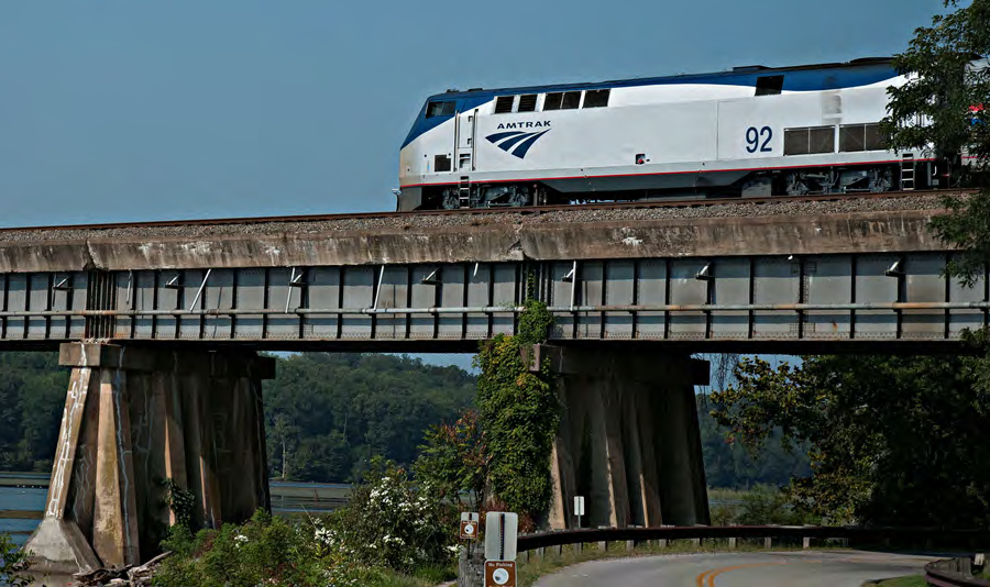 Amtrak uses the CSX rails between the Potomac River and Richmond