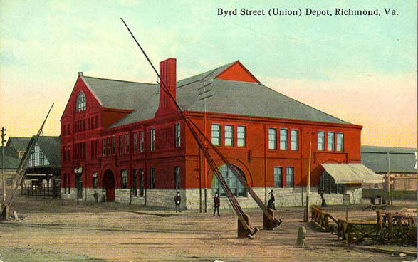two railroads used Byrd Station for passengers between 1887-1919