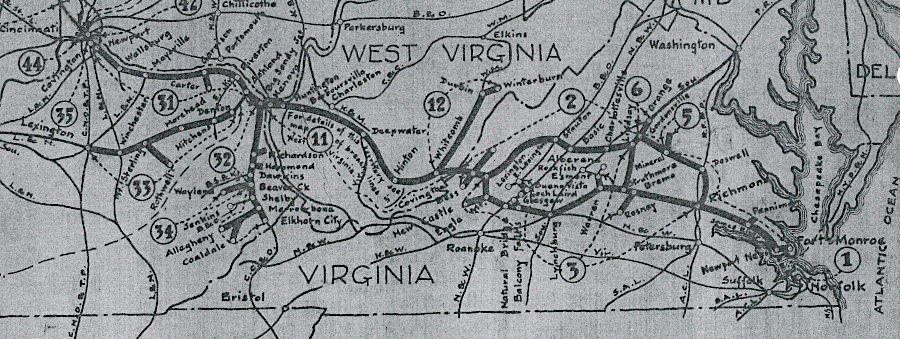 the Chesapeake & Ohio Railway built down the Peninsula to Newport News