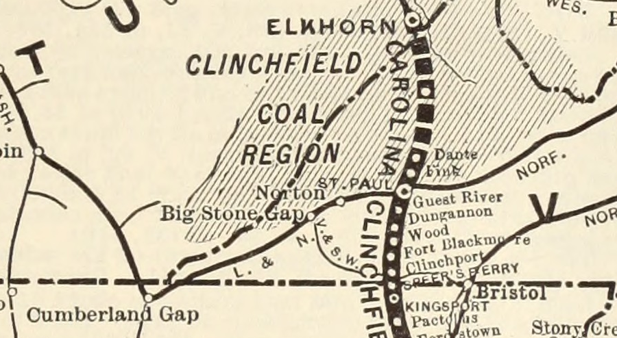 the Carolina, Clinchfield and Ohio Railway northern end was at Elkhorn City, Kentucky