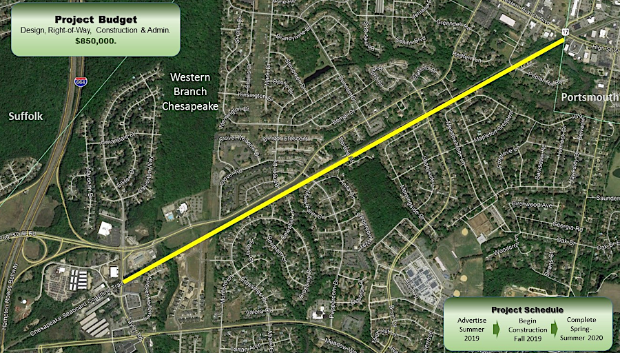 the 3-mile Commonwealth RailwayTrail was planned as part of the 41-mile South Hampton Roads Trail