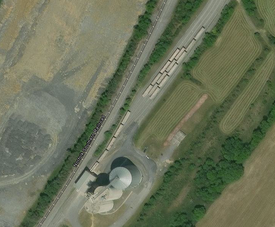 a 2026 Rail Industrial Access grant expanded the Chesapeake Western Railway connection to the Virginia Poultry Growers Cooperative grain mill north of Harrisonburg