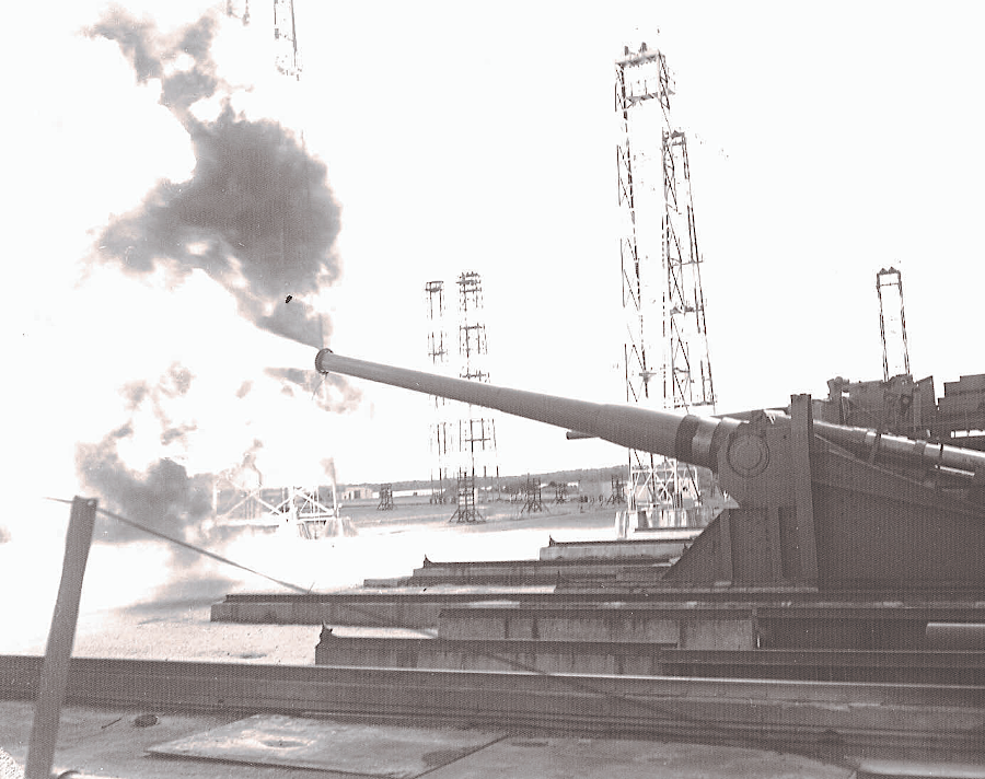the US Navy tested guns at Dahlgren without a railroad connection until World War II