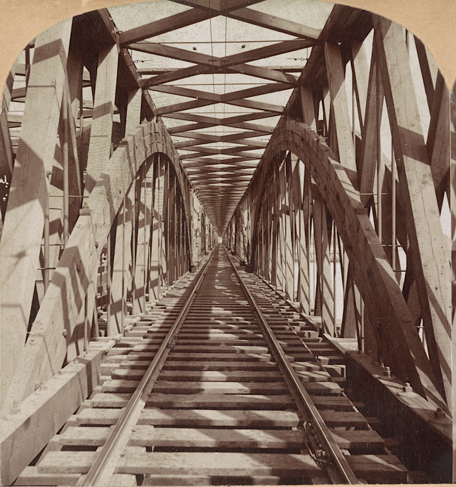 the rebuilt Long Bridge which opened in 1872 was replaced in 1904, after the Pennsylvania Railroad gained control of the Baltimore and Ohio (B&O) Railroad