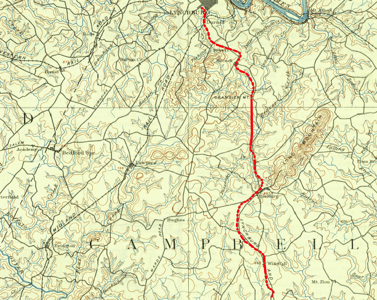 the Lynchburg & Durham Railroad in 1892