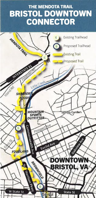 Bristol City Council selected a contractor in 2025 to design a connection of the city's downtown with the Mendota Trail