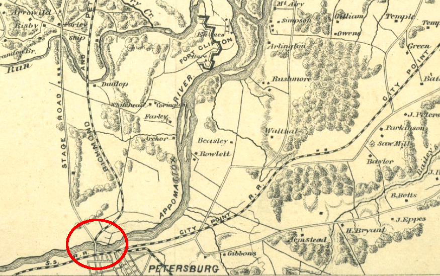 the Richmond and Petersburg Railroad did not cross the Appomattox River until 1861, when faster connections became a military necessity at the start of the Civil War