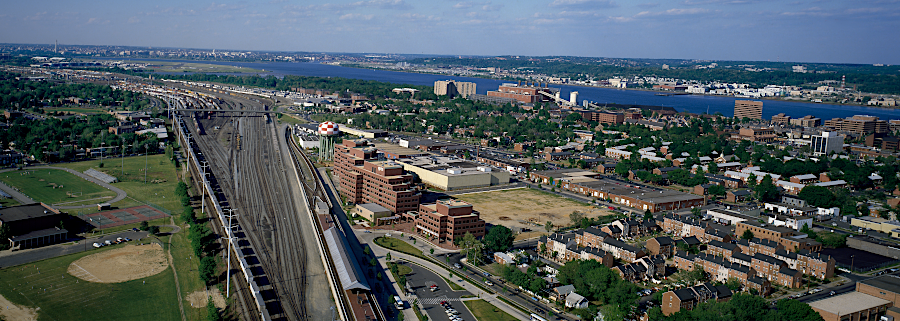 Potomac Yard before it was converted to mixed use development