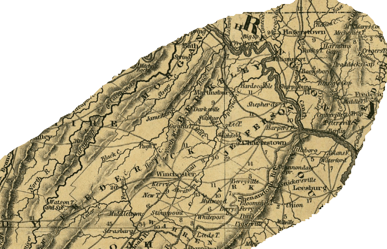 the valley, prior to the Manassas Gap Railroad reaching Strasburg (1836)