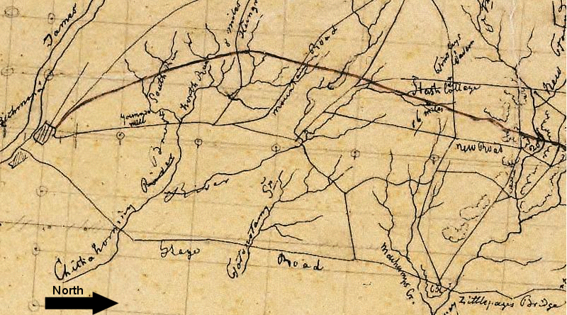 1835 plans for the Richmond, Fredericksburg and Potomac Railroad