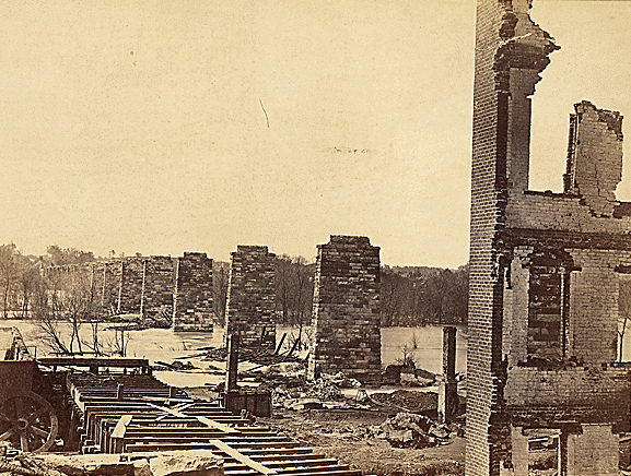 the Richmond, Fredericksburg and Potomac Railroad was heavily damaged in the Civil War