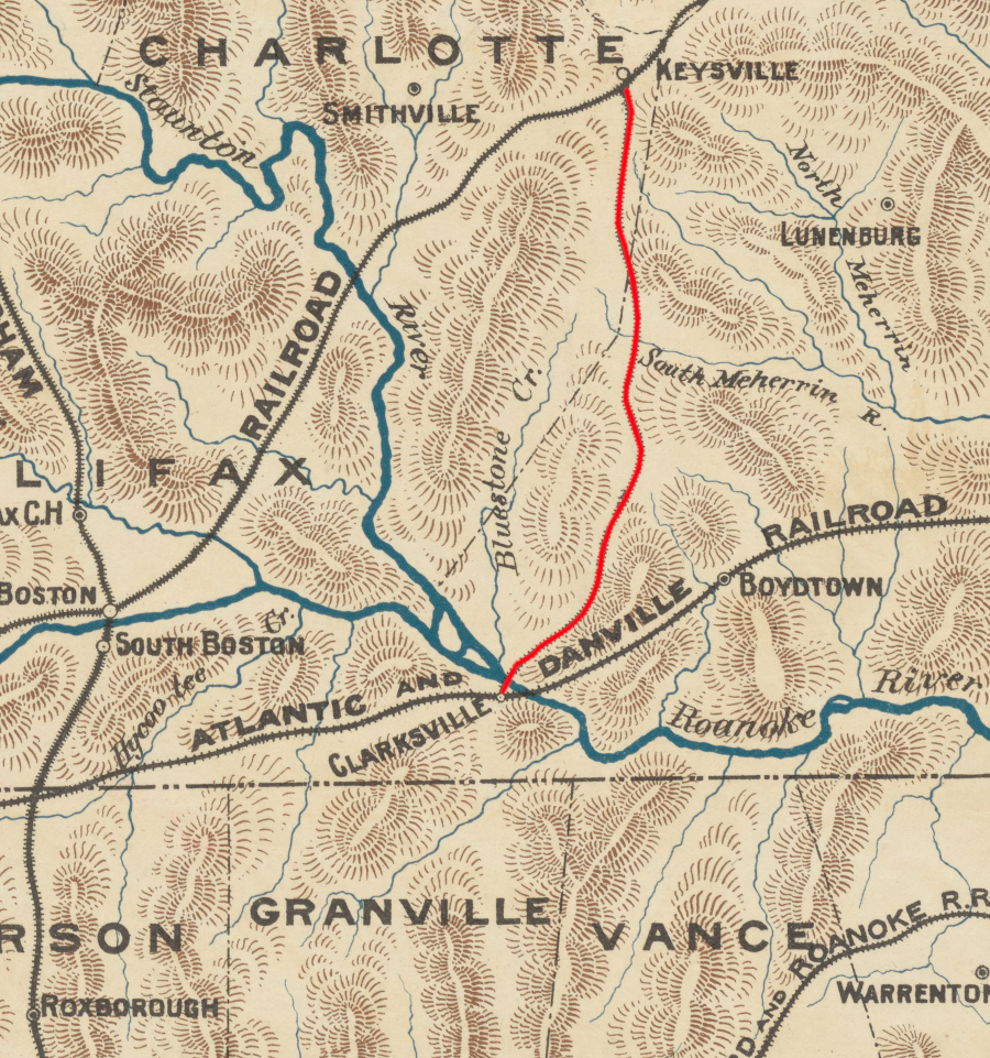 Richmond and Mecklenburg Railroad in 1890