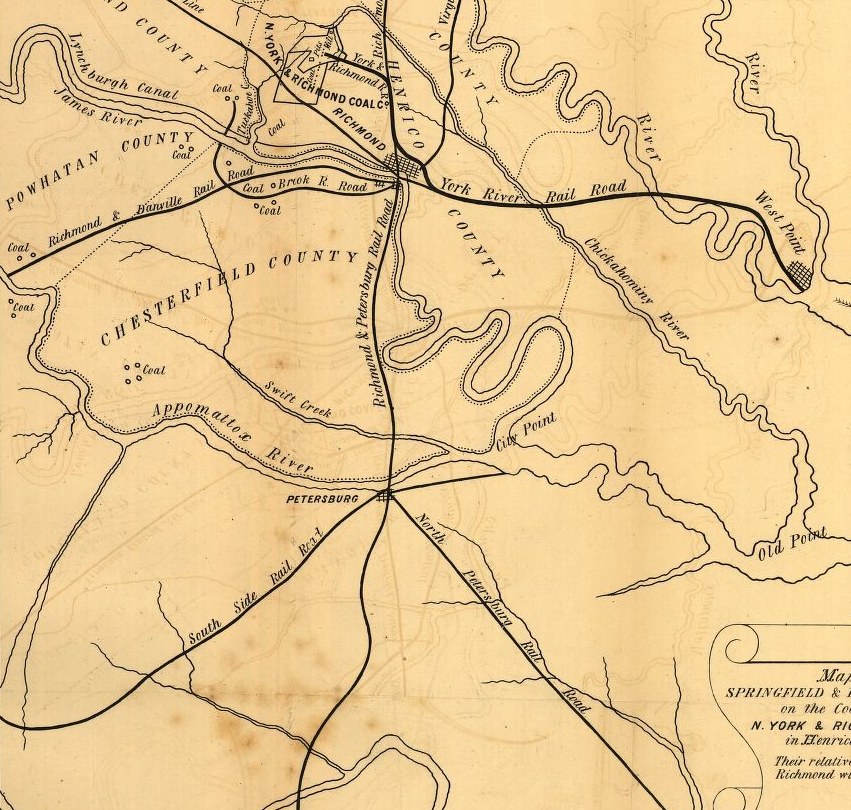 the Richmond and Petersburg Railroad in 1856