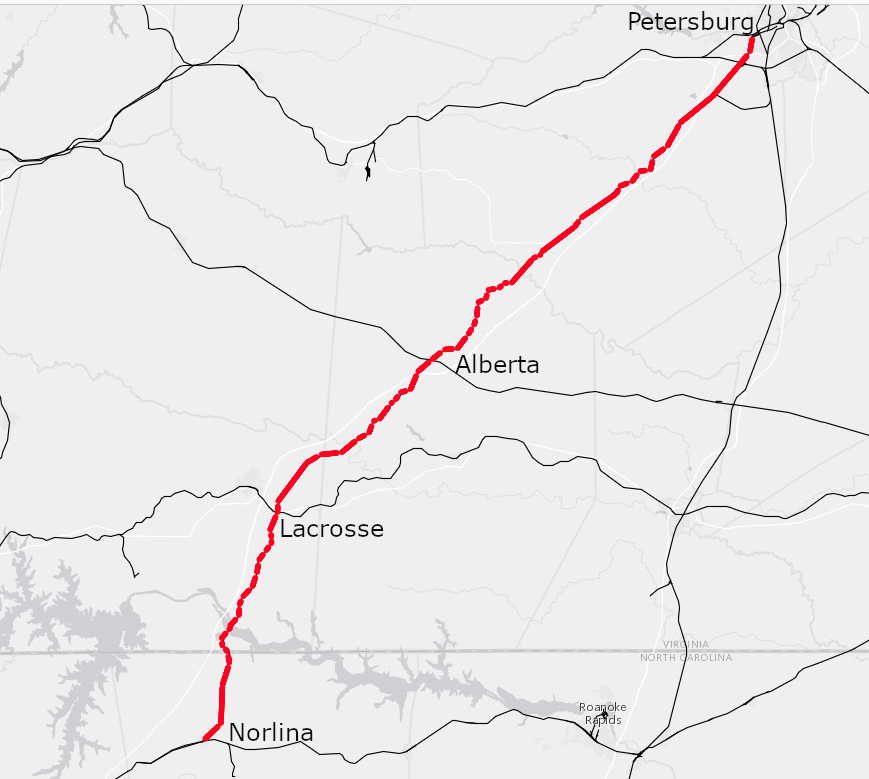 the S-Line abandoned by the Seaboard Coast Line could become a high-speed rail route to Raleigh