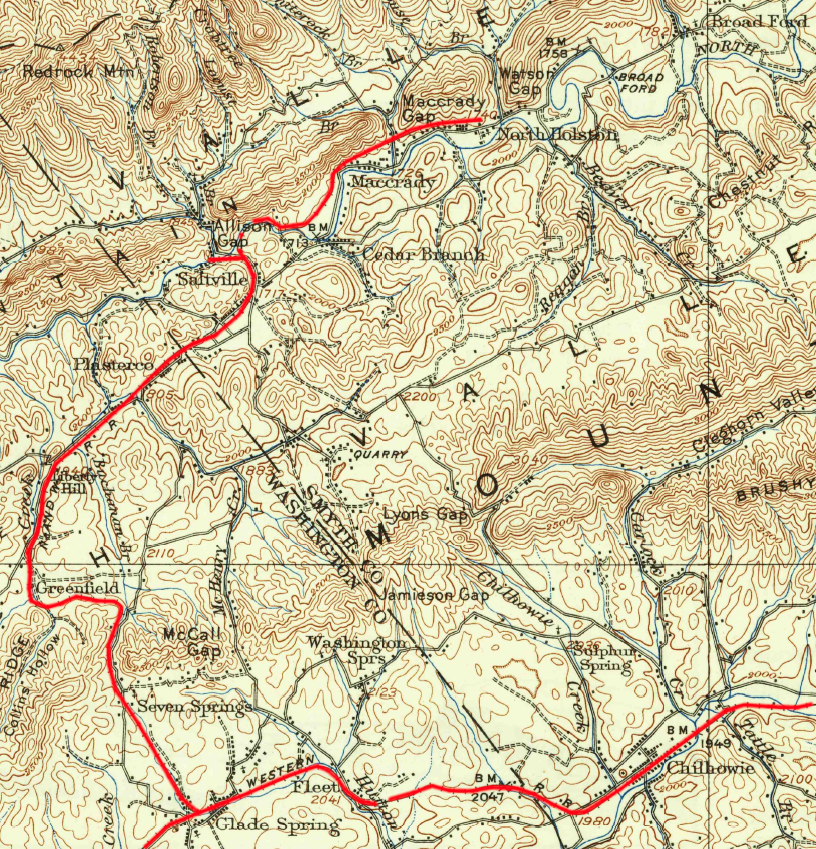 branch lines, as at Saltville, increased the freight traffic and revenues for the Norfolk and Western Railway