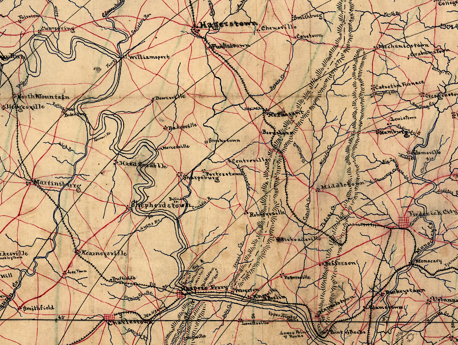 the Shenandoah Valley Railroad faced multiple options for building to Hagerstown, or connecting with just the Baltimore and Ohio (B&O) in West Virginia