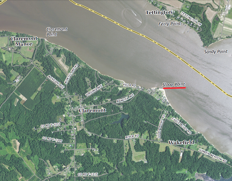 by 2019, Claremont Wharf was omitted from the US Geological Survey (USGS) maps