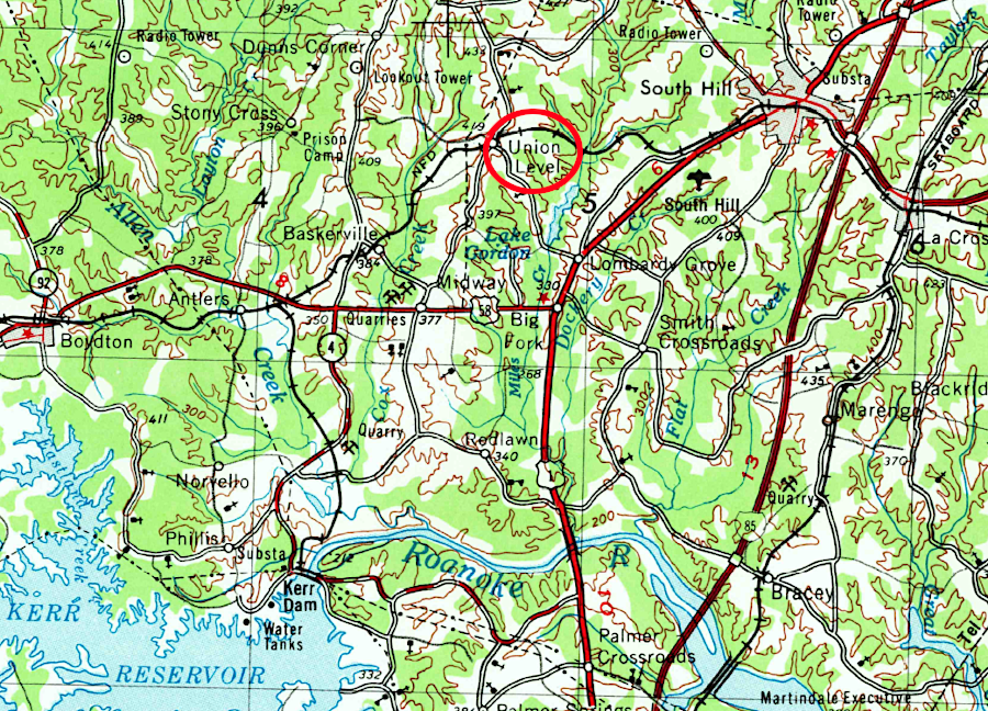 Union Level in Mecklenburg County became a ghost town after the railroad was abandoned